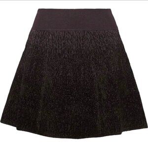 ALC Mills Flocked Stretch Knit Mini Skirt XS